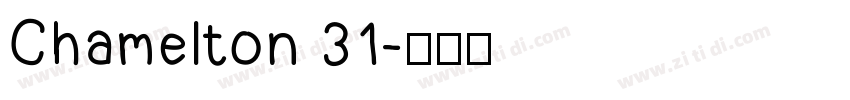 Chamelton 31字体转换